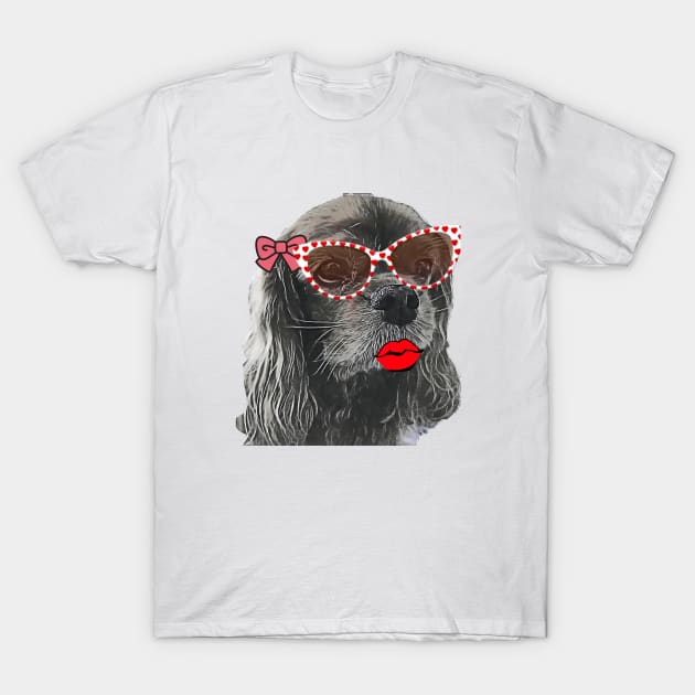 Ruby cavalier king Charles spaniel T-Shirt by Walters Mom